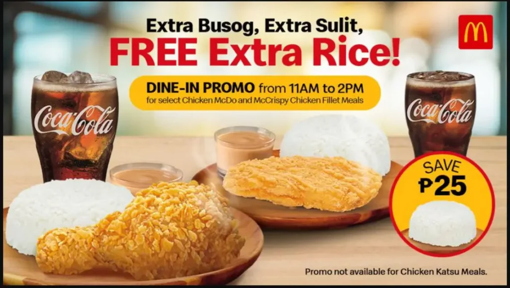 McDonald’s Rice Meals Menu Philippines