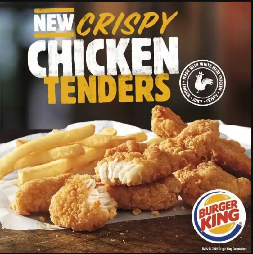 Burger King Crispy Tender Chicken Bites Menu