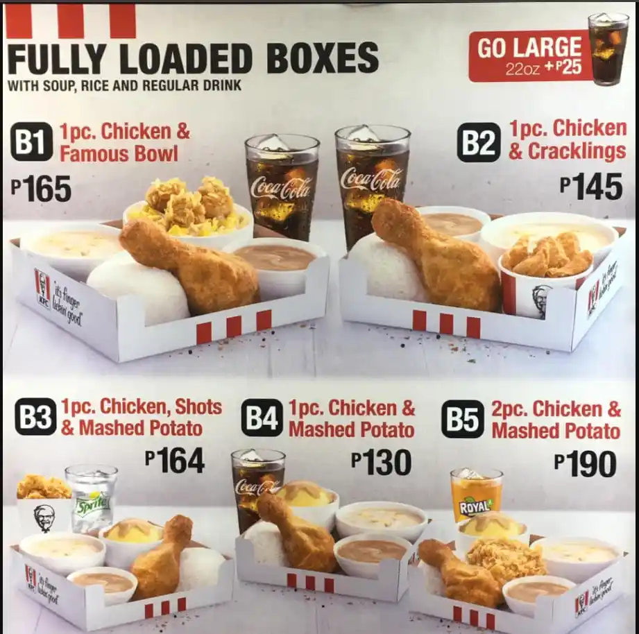KFC Fully Loaded Menu