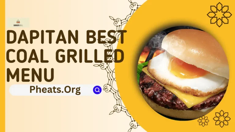 Dapitan Best Coal Grilled Burger Menu Philippines Prices 2024
