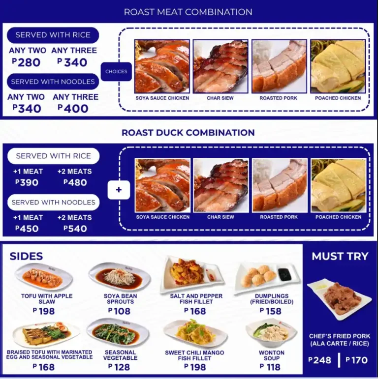 Hawker Chan Menu Philippines Prices 2024